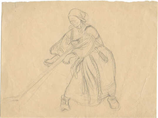 Пахомов Алексей Фёдорович. Крестьянка с косой